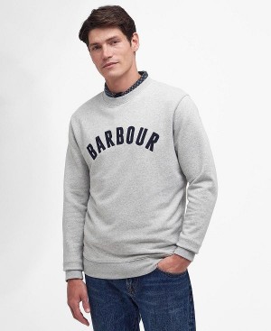 Barbour Addington Sweatshirt Grey Marl | BABO88442