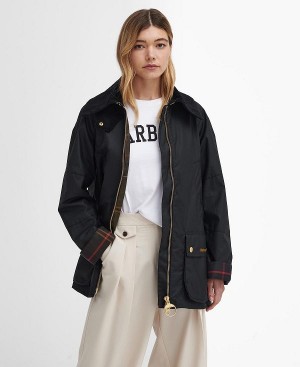 Barbour Allerston Waxed Jacket Black/Classic | BABO89243