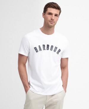 Barbour Ancroft T-shirt White | BABO88419