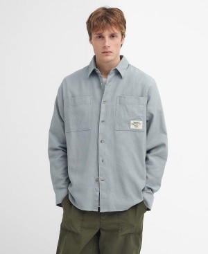 Barbour Angelo Relaxed Long-sleeved Shirt Mineral Blue | BABO87922