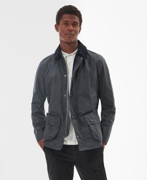 Barbour Ashby Waxed Jacket Grey | BABO87287