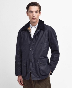 Barbour Ashby Waxed Jacket Navy | BABO87190