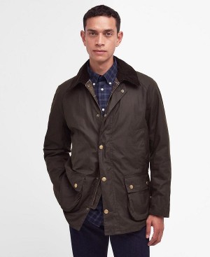 Barbour Ashby Waxed Jacket Olive | BABO87217