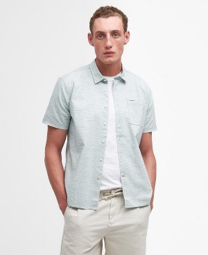 Barbour Ashgill Regular Short-sleeved Shirt Classic Green | BABO87790