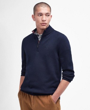 Barbour Avoch Half-zip Jumper Navy | BABO88601