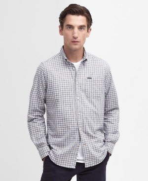 Barbour Banner Tailored Long-sleeved Shirt Chambray | BABO87696