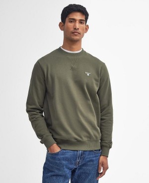 Barbour Beckhill Sweatshirt Olive | BABO88484