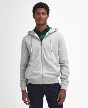 Barbour Beckhill Zip-up Hoodie Grey | BABO88473