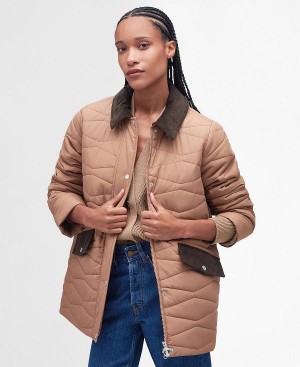 Barbour Berryman Quilted Jacket Nougat | BABO89285