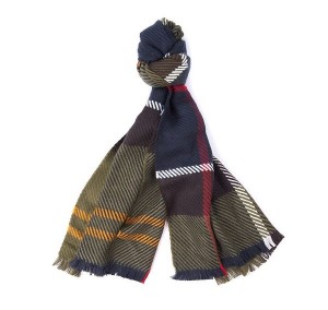 Barbour Blair Tartan Scarf Muted Cabernet | BABO90104