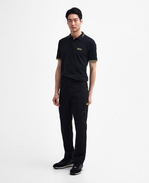 Barbour Bolt Straight-leg Trousers Classic Black | BABO88786