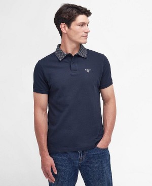 Barbour Bothain Polo Shirt Navy | BABO88062