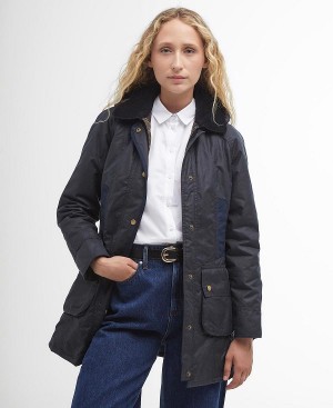 Barbour Bower Wax Jacket Navy | BABO89209