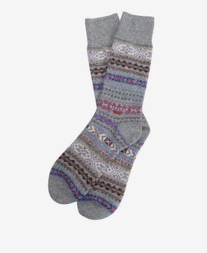 Barbour Boyd Socks Navy Mix | BABO89148