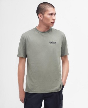 Barbour Catterick T-shirt Dusty Olive | BABO88293