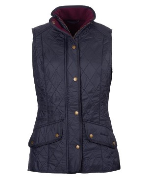 Barbour Cavalry Gilet Navy/Merlot | BABO89471