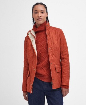 Barbour Cavalry Polarquilt Spiced Pumpkin | BABO89246