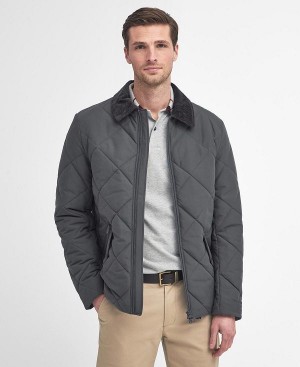 Barbour City Chelsea Quilted Jacket Charcoal | BABO87376