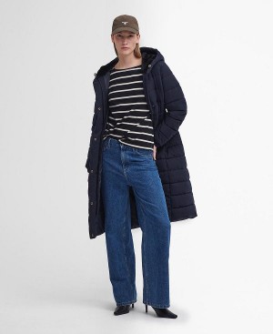 Barbour Clarence Puffer Jacket Dark Navy | BABO89332