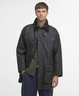 Barbour Classic Northumbria® Waxed Jacket Black | BABO87203