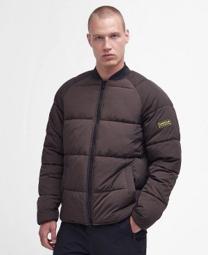 Barbour Cluny Quilted Jacket Bitter Chocolate | BABO87314