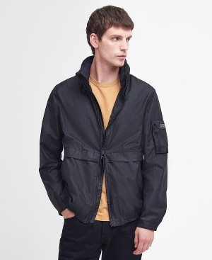 Barbour Colstone Waxed Bomber Jacket Classic Black | BABO87194