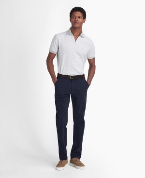 Barbour Comfort Stretch Tailored Trousers Navy | BABO88812