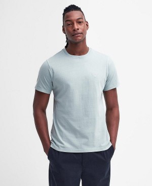 Barbour Cotton T-shirt Blue Chalk | BABO88349