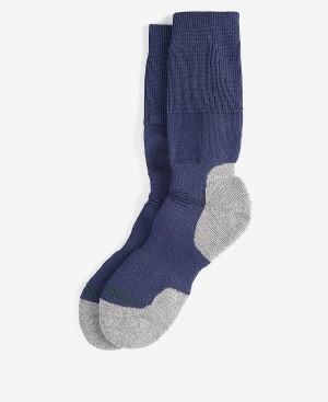 Barbour Cragg Boot Socks Navy Mix | BABO89151