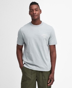 Barbour Denison Relaxed T-shirt Blue | BABO88392