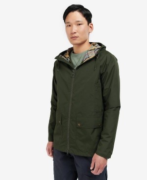 Barbour Domus Waterproof Jacket Green | BABO87409