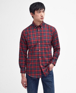 Barbour Dragon Tartan Shirt Red | BABO87680