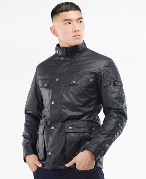 Barbour Duke Wax Jacket Navy | BABO87177