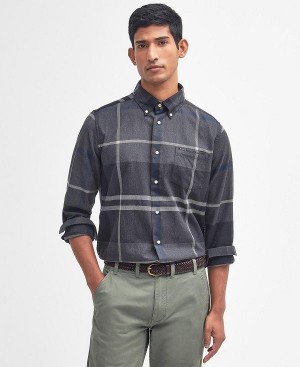 Barbour Dunoon Taillored Fit Shirt Graphite | BABO87842