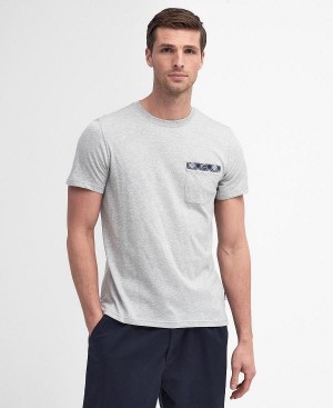 Barbour Durness Pocket T-shirt Grey | BABO88417