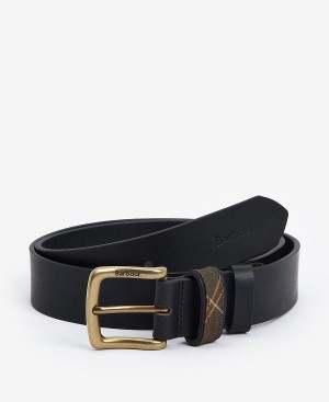 Barbour Esk Leather Belt Classic Black | BABO88955