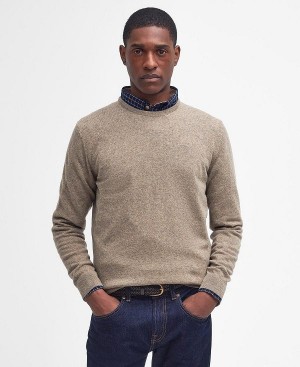 Barbour Essential Crew Neck Sweatshirt Charcoal | BABO88513