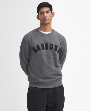 Barbour Essential Prep Logo Sweatshirt Grey | BABO88477