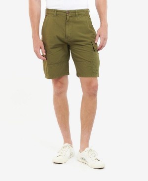 Barbour Essential Ripstop Cargo Shorts Ivy Green | BABO88743