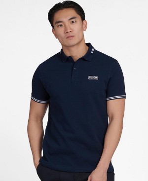 Barbour Essential Tipped Polo Black | BABO88049