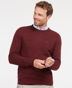 Barbour Essential Tisbury Crew-neck Sweatshirt Red | BABO88578