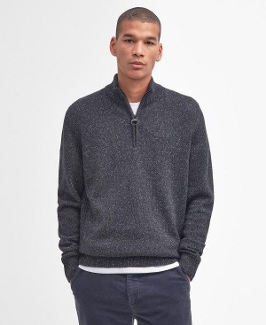 Barbour Essential Tisbury Half Zip Sweatshirt Grey | BABO88530