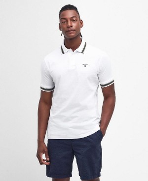 Barbour Featherstone Polo Shirt Classic White | BABO88078