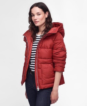 Barbour Ferndale Quilted Jacket Saffron Red | BABO89286