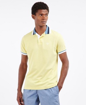 Barbour Finkle Polo Shirt Yellow | BABO88013