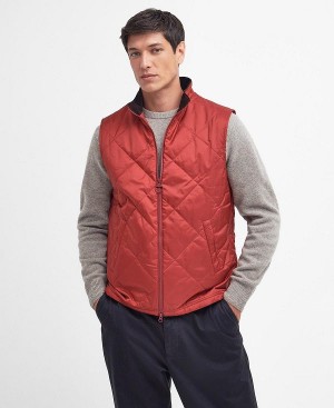 Barbour Finn Gilet Dark Red | BABO87577