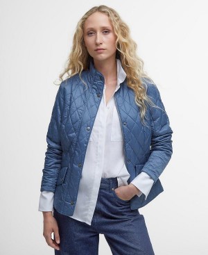 Barbour Flyweight Cavalry Quilted Jacket Blue | BABO89266