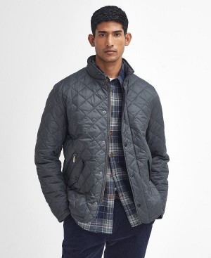 Barbour Flyweight Chelsea Quilted Jacket Charcoal | BABO87357