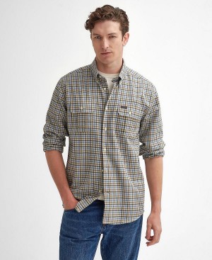 Barbour Foss Regular Long-sleeved Shirt Blue | BABO87931