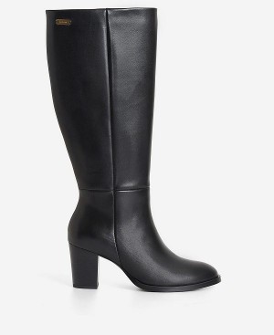 Barbour Gloria Knee-high Boots Classic Black | BABO89861